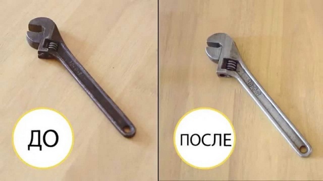 Можно ли уксусом убрать ржавчину